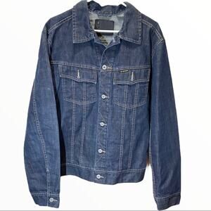 G-Star New Tailor Jacket Slim Denim Jean Dark Wash Blue XXL
